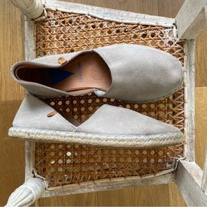 Verbenas Espadrilles Carmen Serraje Suede Gray Flats